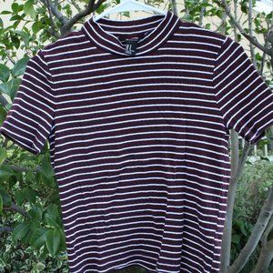 Forever 21 Striped Fitted Top